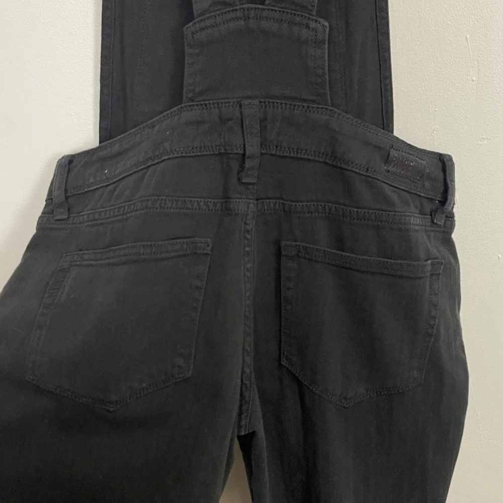 NEW Paige Denim Sierra Overalls Womens Size 24 Black Cotton Blend NWOT